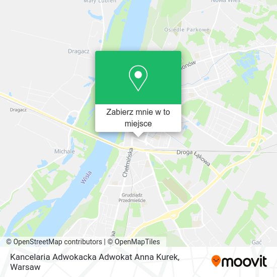 Mapa Kancelaria Adwokacka Adwokat Anna Kurek