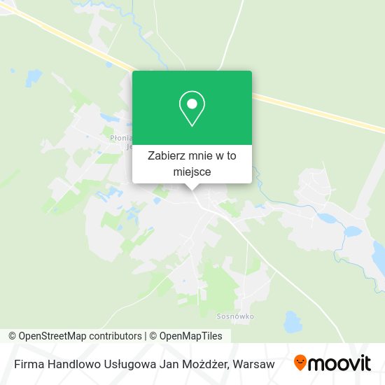 Mapa Firma Handlowo Usługowa Jan Możdżer