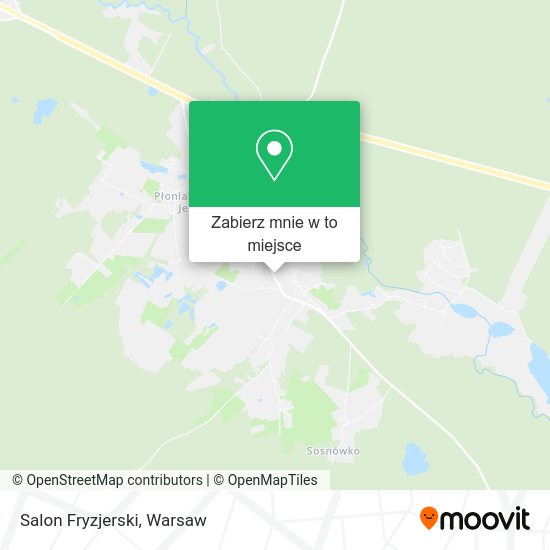 Mapa Salon Fryzjerski