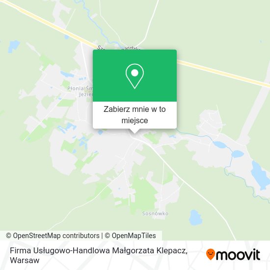 Mapa Firma Usługowo-Handlowa Małgorzata Klepacz