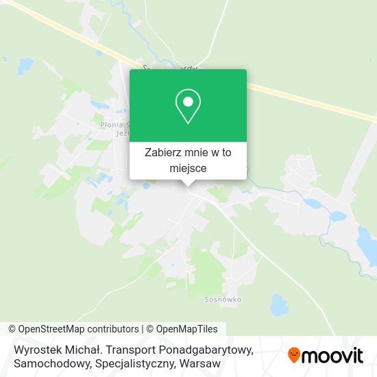 Mapa Wyrostek Michał. Transport Ponadgabarytowy, Samochodowy, Specjalistyczny