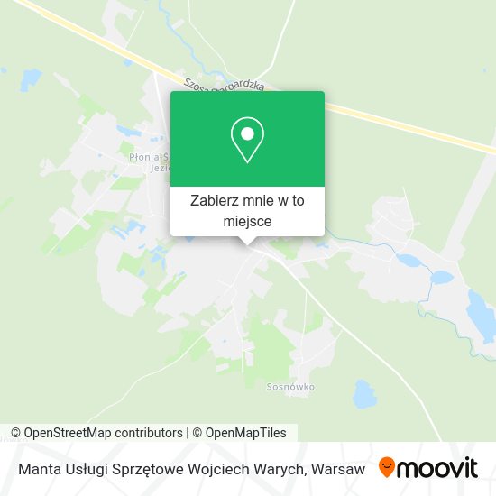 Mapa Manta Usługi Sprzętowe Wojciech Warych