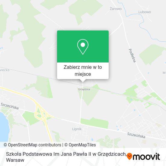 Mapa Szkoła Podstawowa Im Jana Pawła II w Grzędzicach