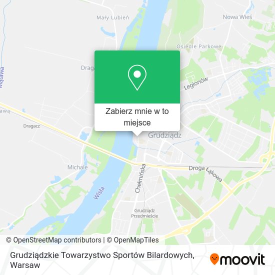 Mapa Grudziądzkie Towarzystwo Sportów Bilardowych