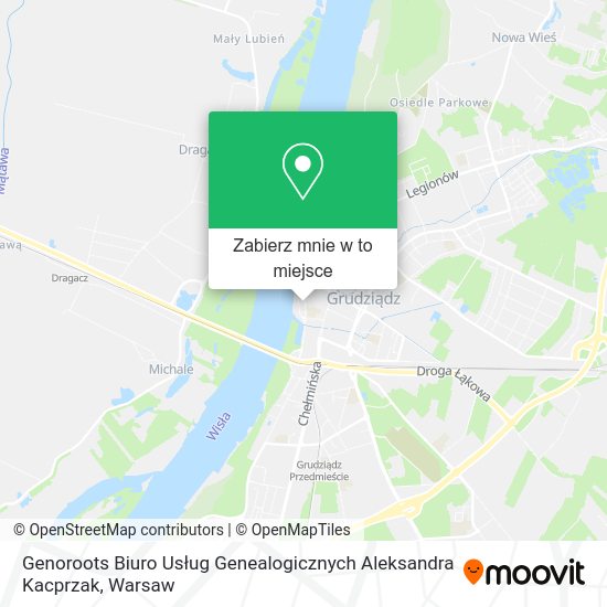 Mapa Genoroots Biuro Usług Genealogicznych Aleksandra Kacprzak