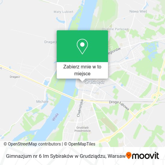 Mapa Gimnazjum nr 6 Im Sybiraków w Grudziądzu