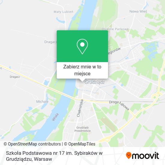 Mapa Szkoła Podstawowa nr 17 im. Sybiraków w Grudziądzu