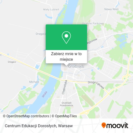 Mapa Centrum Edukacji Dorosłych