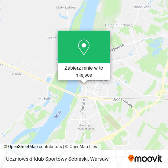 Mapa Uczniowski Klub Sportowy Sobieski