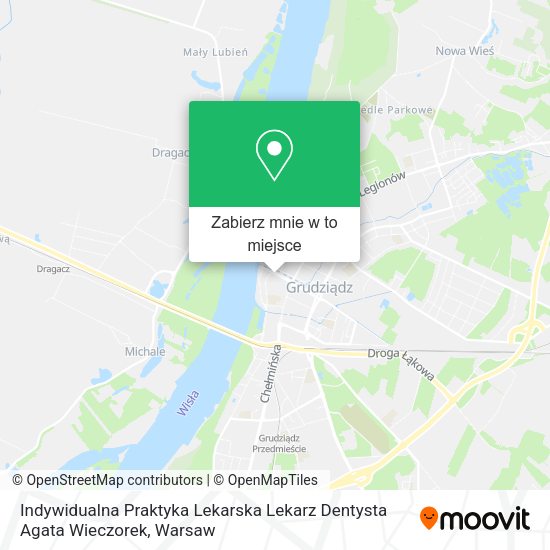 Mapa Indywidualna Praktyka Lekarska Lekarz Dentysta Agata Wieczorek