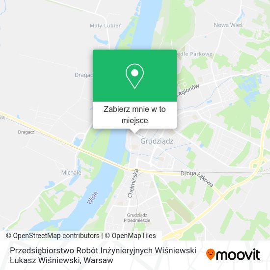 Mapa Przedsiębiorstwo Robót Inżynieryjnych Wiśniewski Łukasz Wiśniewski