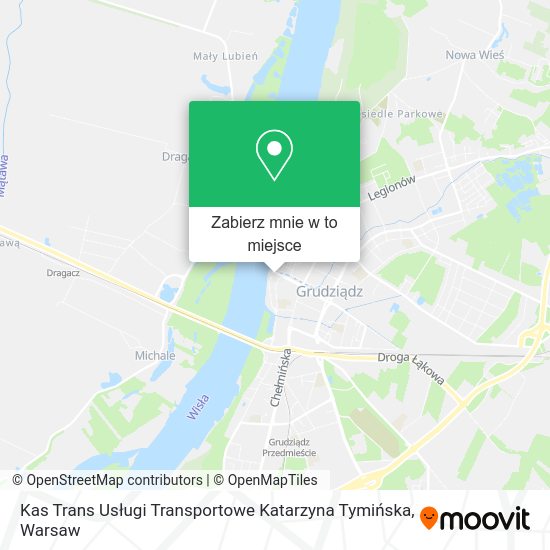 Mapa Kas Trans Usługi Transportowe Katarzyna Tymińska