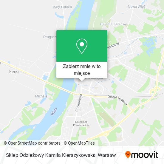 Mapa Sklep Odzieżowy Kamila Kierszykowska