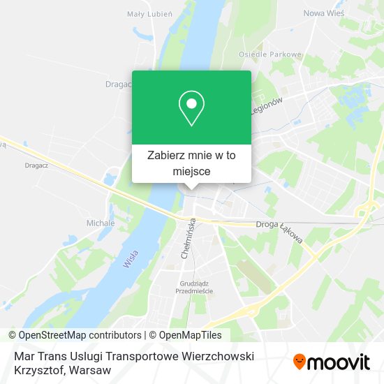 Mapa Mar Trans Uslugi Transportowe Wierzchowski Krzysztof