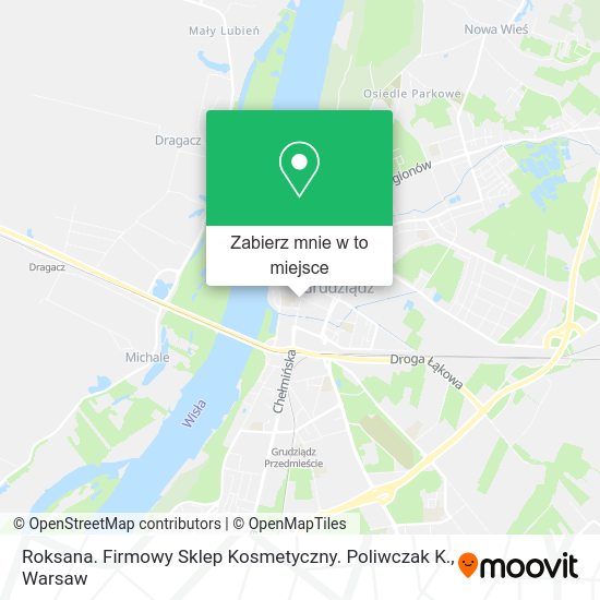 Mapa Roksana. Firmowy Sklep Kosmetyczny. Poliwczak K.