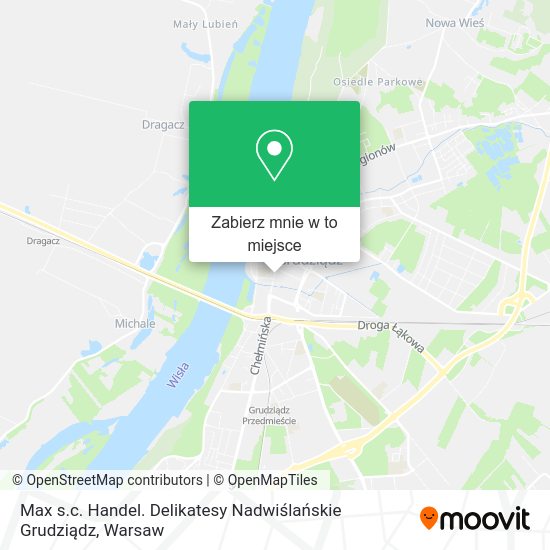 Mapa Max s.c. Handel. Delikatesy Nadwiślańskie Grudziądz