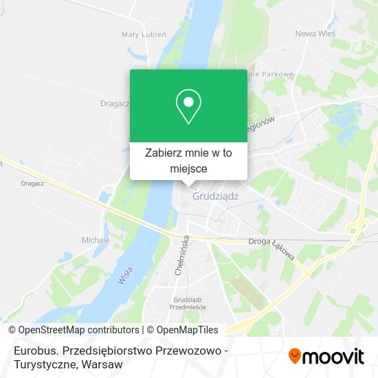 Mapa Eurobus. Przedsiębiorstwo Przewozowo - Turystyczne