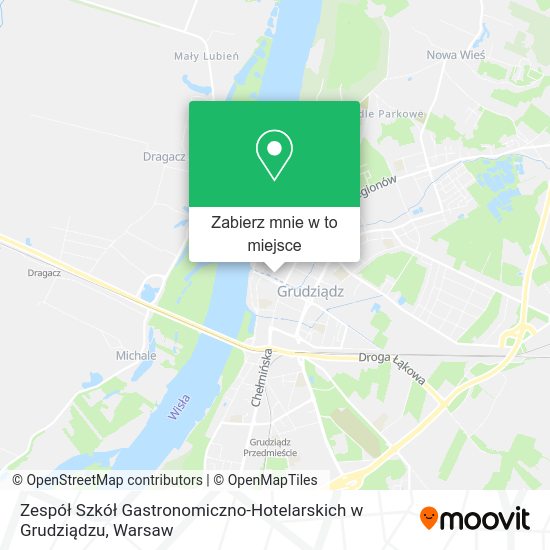 Mapa Zespół Szkół Gastronomiczno-Hotelarskich w Grudziądzu