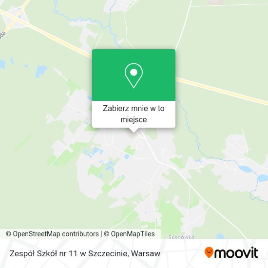 Mapa Zespół Szkół nr 11 w Szczecinie