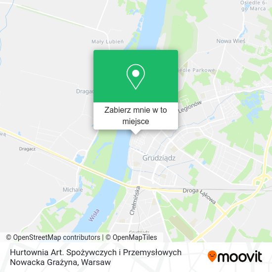 Mapa Hurtownia Art. Spożywczych i Przemysłowych Nowacka Grażyna