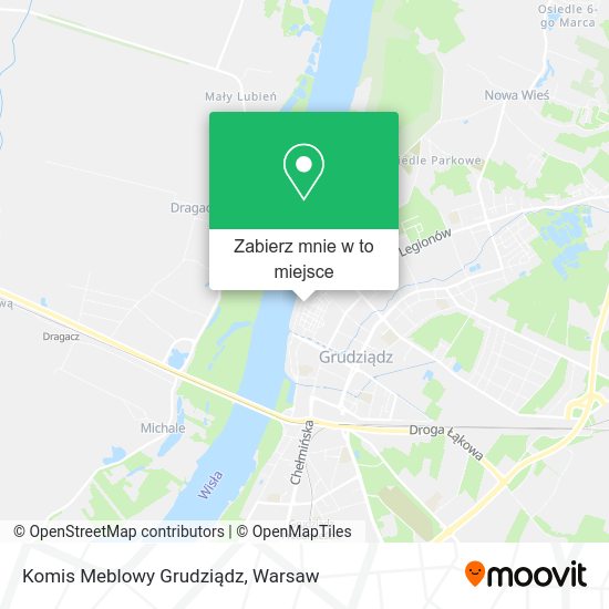 Mapa Komis Meblowy Grudziądz