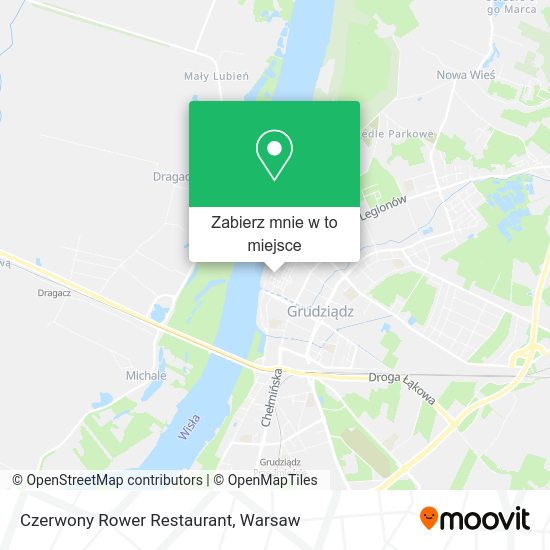 Mapa Czerwony Rower Restaurant