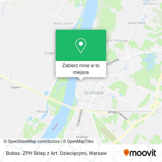 Mapa Bobas. ZPH Sklep z Art. Dziecięcymi