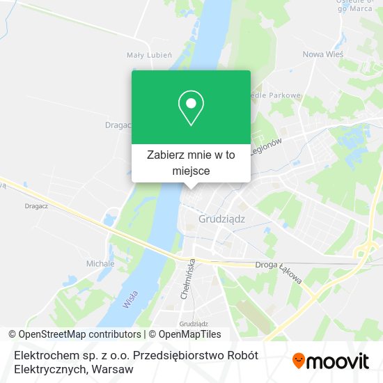 Mapa Elektrochem sp. z o.o. Przedsiębiorstwo Robót Elektrycznych