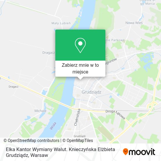 Mapa Elka Kantor Wymiany Walut. Knieczyńska Elżbieta Grudziądz