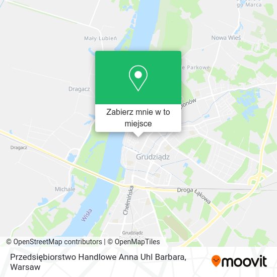 Mapa Przedsiębiorstwo Handlowe Anna Uhl Barbara