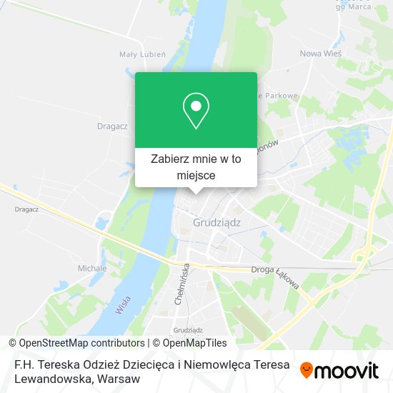 Mapa F.H. Tereska Odzież Dziecięca i Niemowlęca Teresa Lewandowska