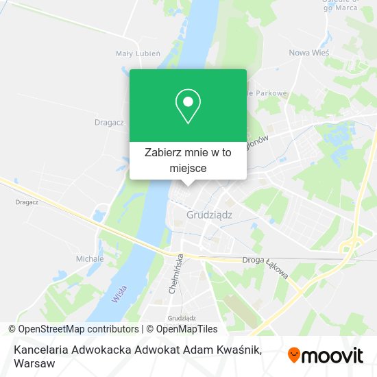 Mapa Kancelaria Adwokacka Adwokat Adam Kwaśnik