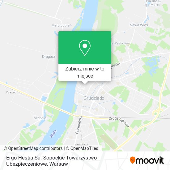 Mapa Ergo Hestia Sa. Sopockie Towarzystwo Ubezpieczeniowe