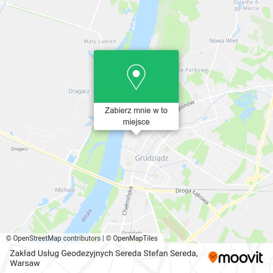 Mapa Zakład Usług Geodezyjnych Sereda Stefan Sereda