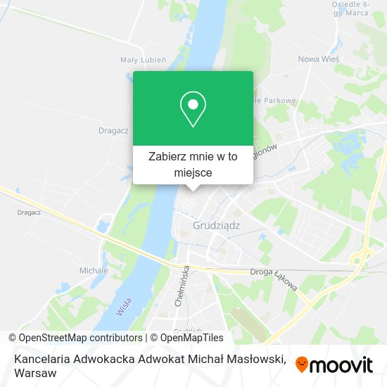 Mapa Kancelaria Adwokacka Adwokat Michał Masłowski