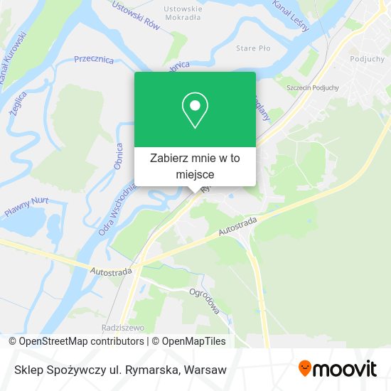 Mapa Sklep Spożywczy ul. Rymarska