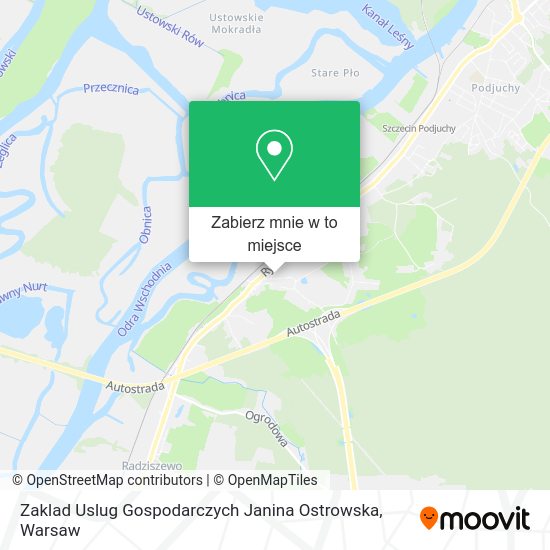 Mapa Zaklad Uslug Gospodarczych Janina Ostrowska