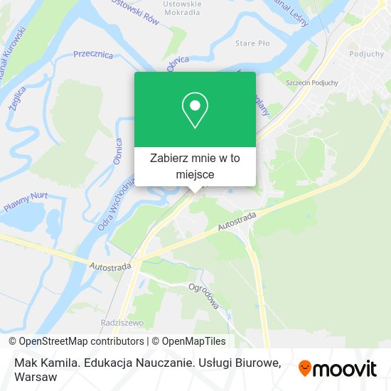 Mapa Mak Kamila. Edukacja Nauczanie. Usługi Biurowe
