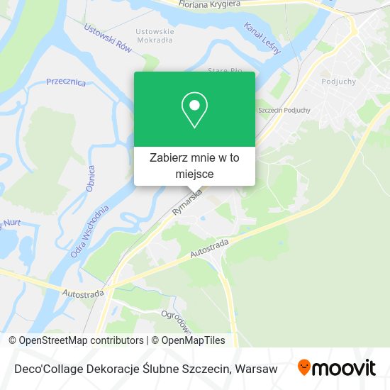 Mapa Deco'Collage Dekoracje Ślubne Szczecin