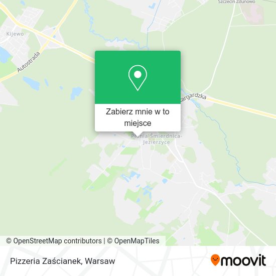 Mapa Pizzeria Zaścianek