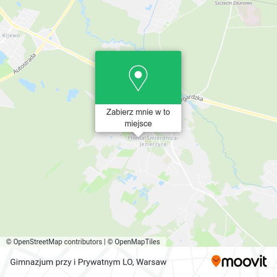 Mapa Gimnazjum przy i Prywatnym LO