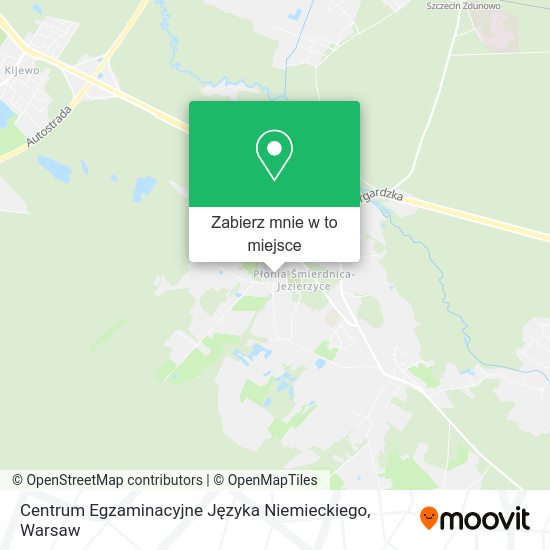 Mapa Centrum Egzaminacyjne Języka Niemieckiego