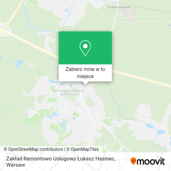 Mapa Zakład Remontowo Usługowy Łukasz Hasinec