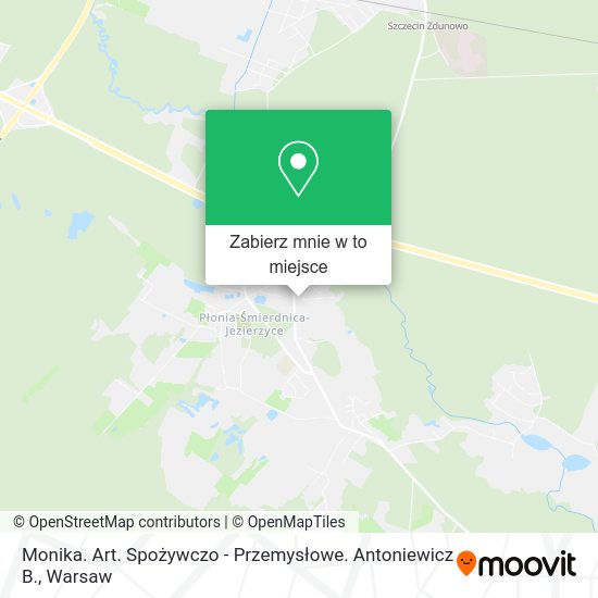 Mapa Monika. Art. Spożywczo - Przemysłowe. Antoniewicz B.