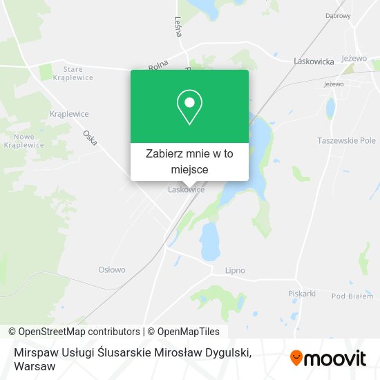 Mapa Mirspaw Usługi Ślusarskie Mirosław Dygulski