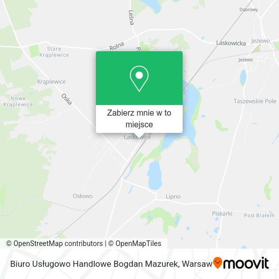 Mapa Biuro Usługowo Handlowe Bogdan Mazurek