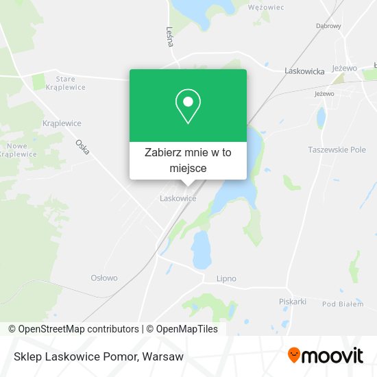 Mapa Sklep Laskowice Pomor