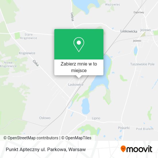 Mapa Punkt Apteczny ul. Parkowa