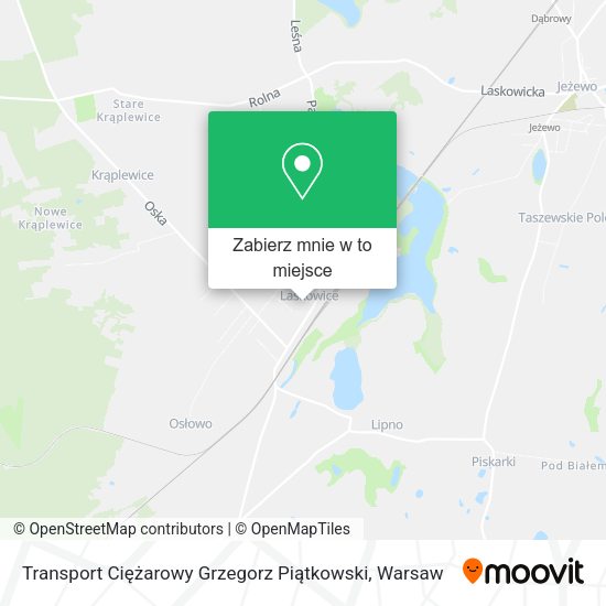 Mapa Transport Ciężarowy Grzegorz Piątkowski