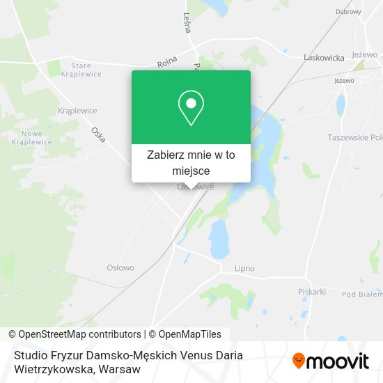 Mapa Studio Fryzur Damsko-Męskich Venus Daria Wietrzykowska